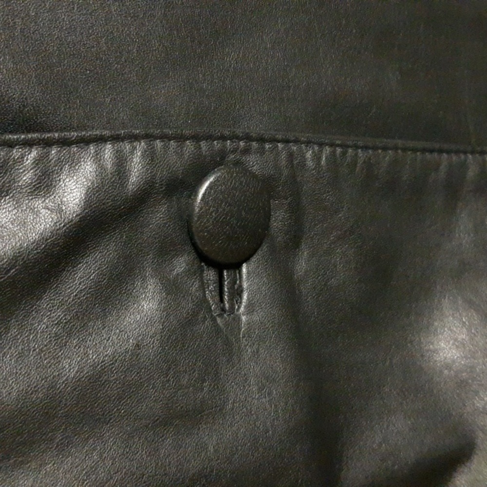 Genuine Black Leather Jacket - Picture 4 of 10